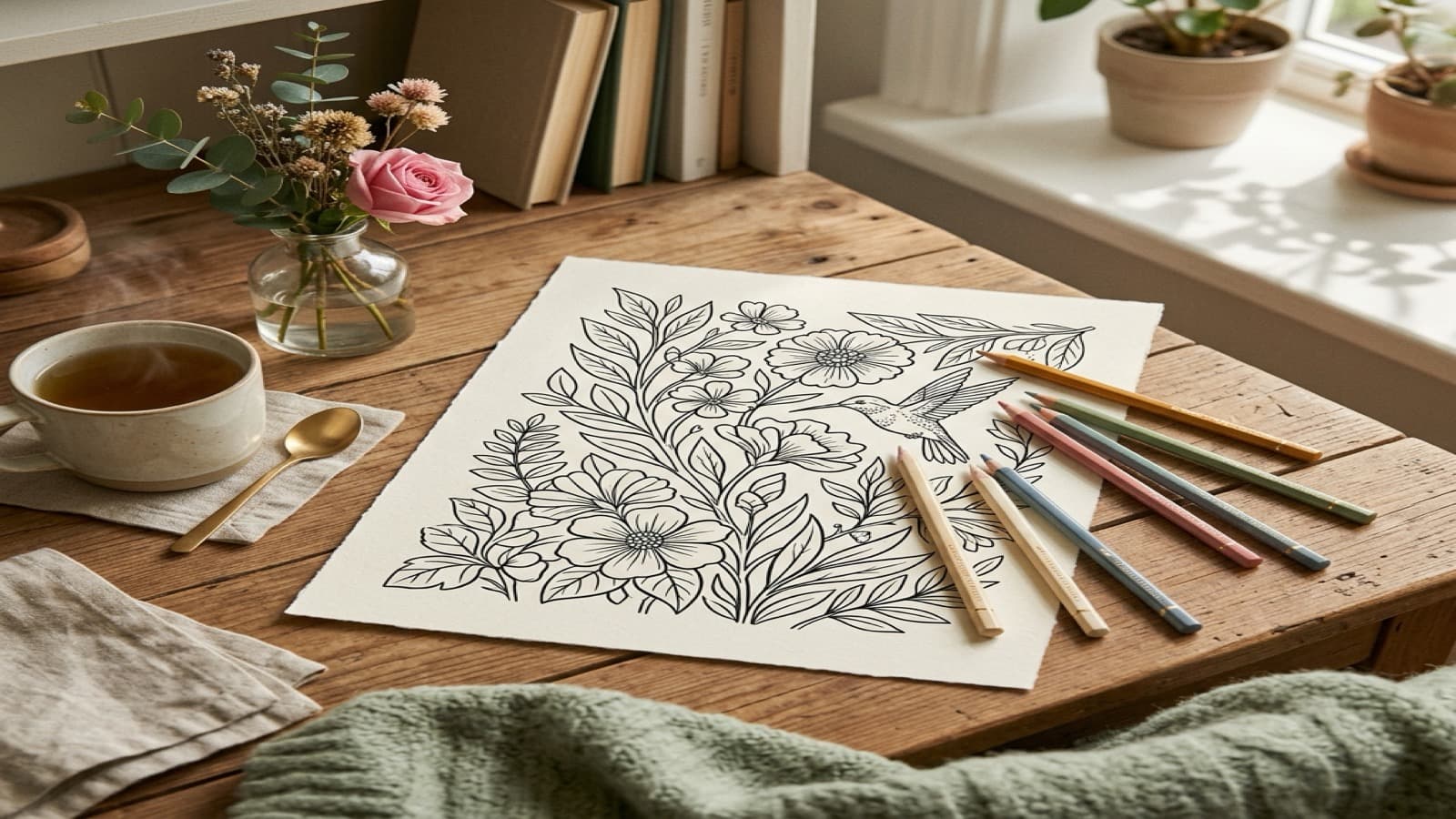 Best Coloring Books for Cozy Weekend Resets cozy coloring setup