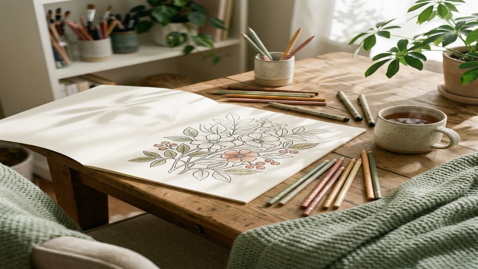 How to Use Coloring Books for Stress Relief Without Pressure cozy coloring setup