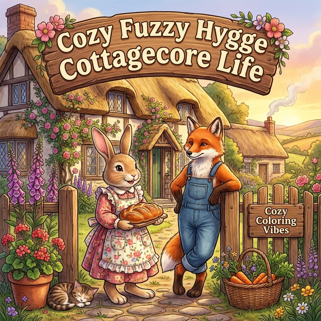 Cover of Cozy Fuzzy Hygge Cottagecore Life