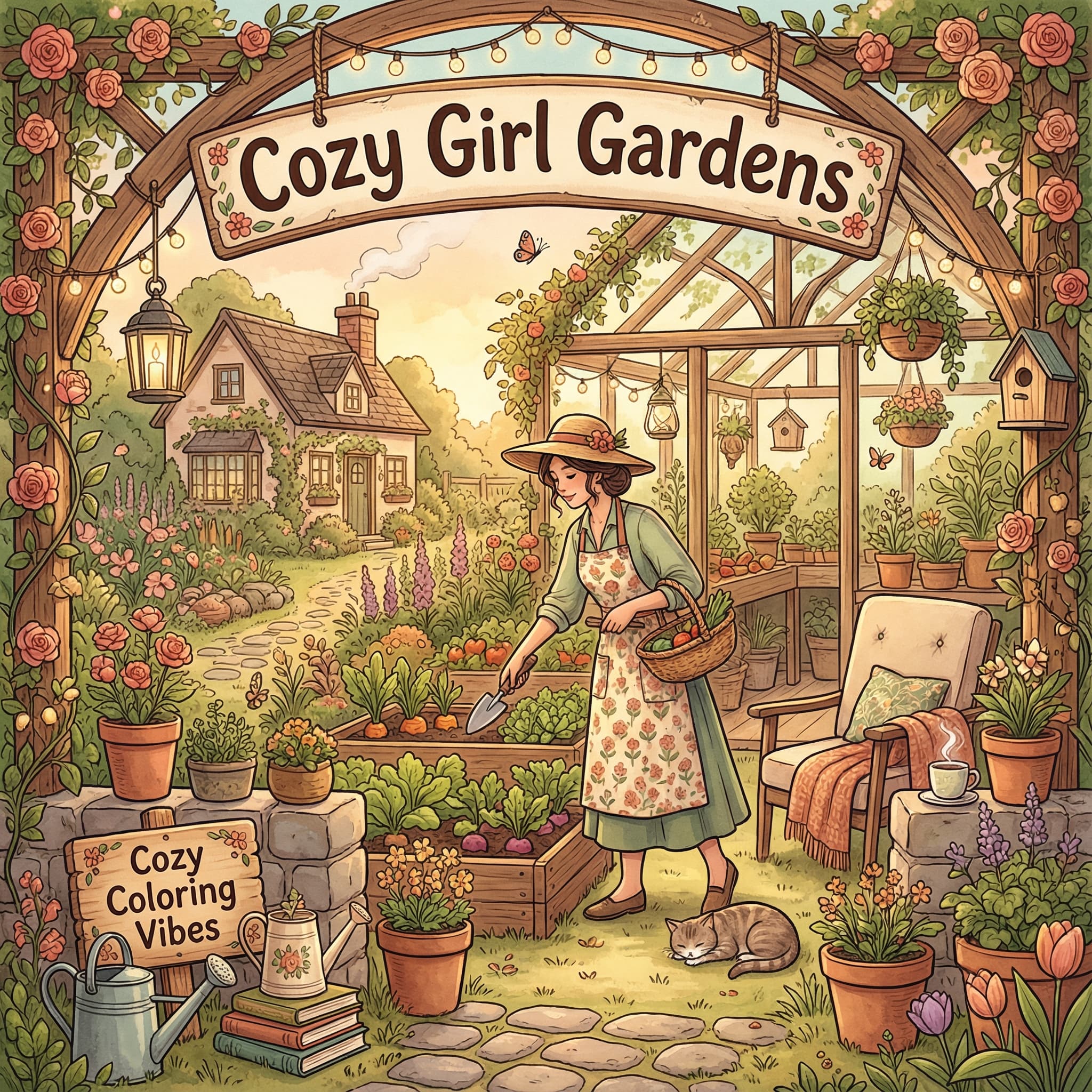 Cover of Cozy Girl Gardens