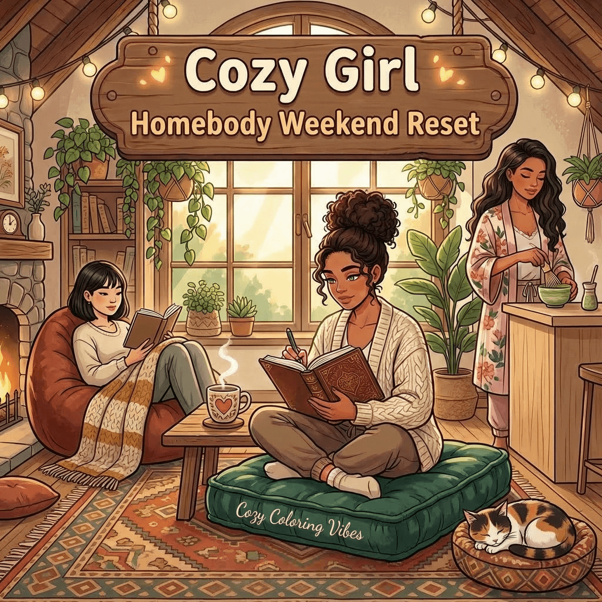 Cover of Cozy Girl Homebody Weekend Reset