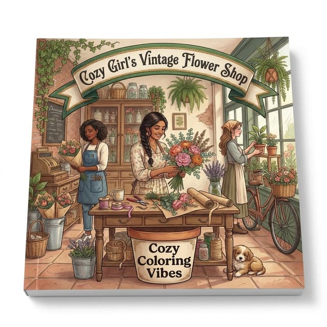 Cover of Cozy Girl's Vintage Flower Shop