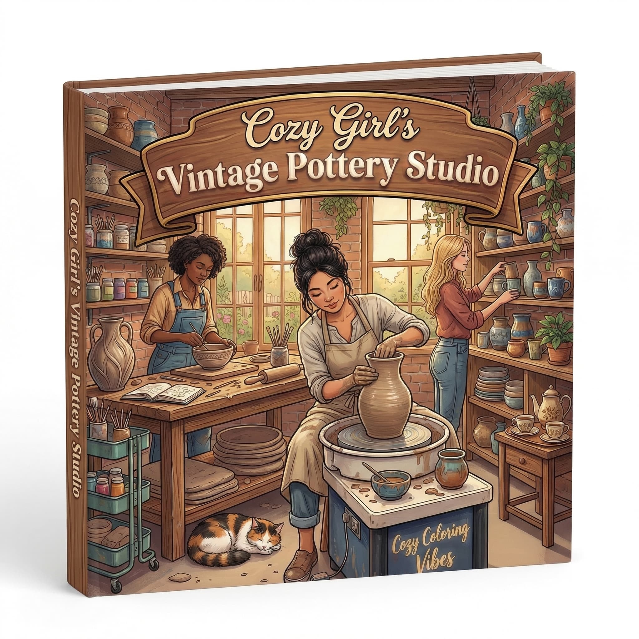 Cover of Cozy Girl’s Vintage Pottery Studio
