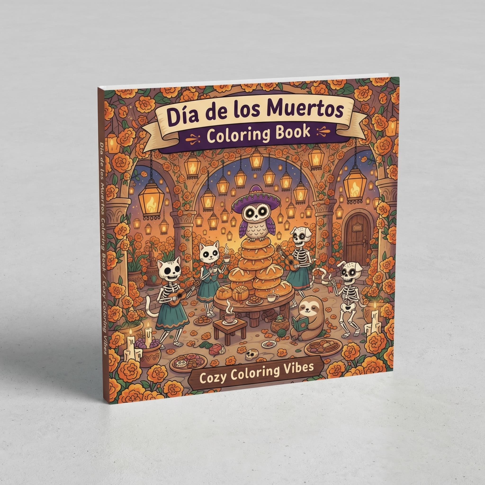 Cover of Dia de los Muertos Coloring Book