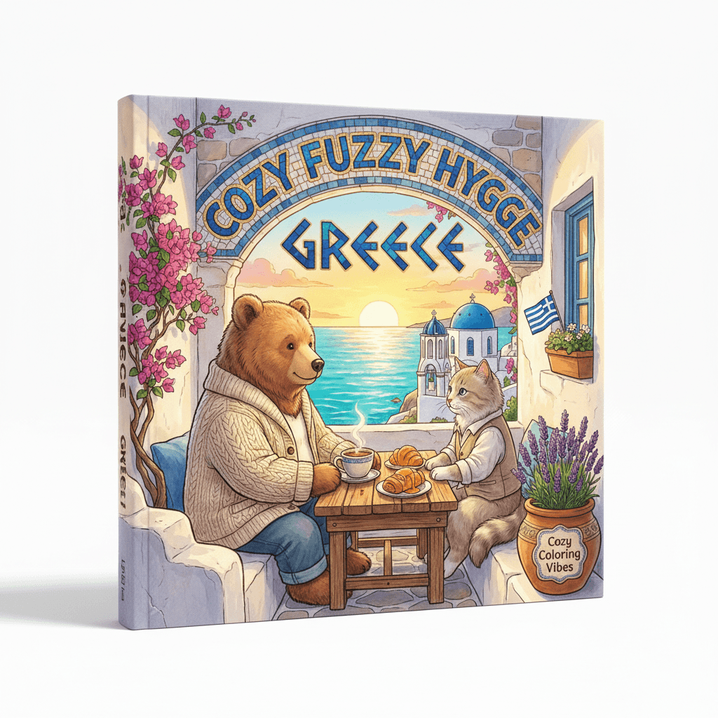 Cover of Cozy Fuzzy Hygge Greece