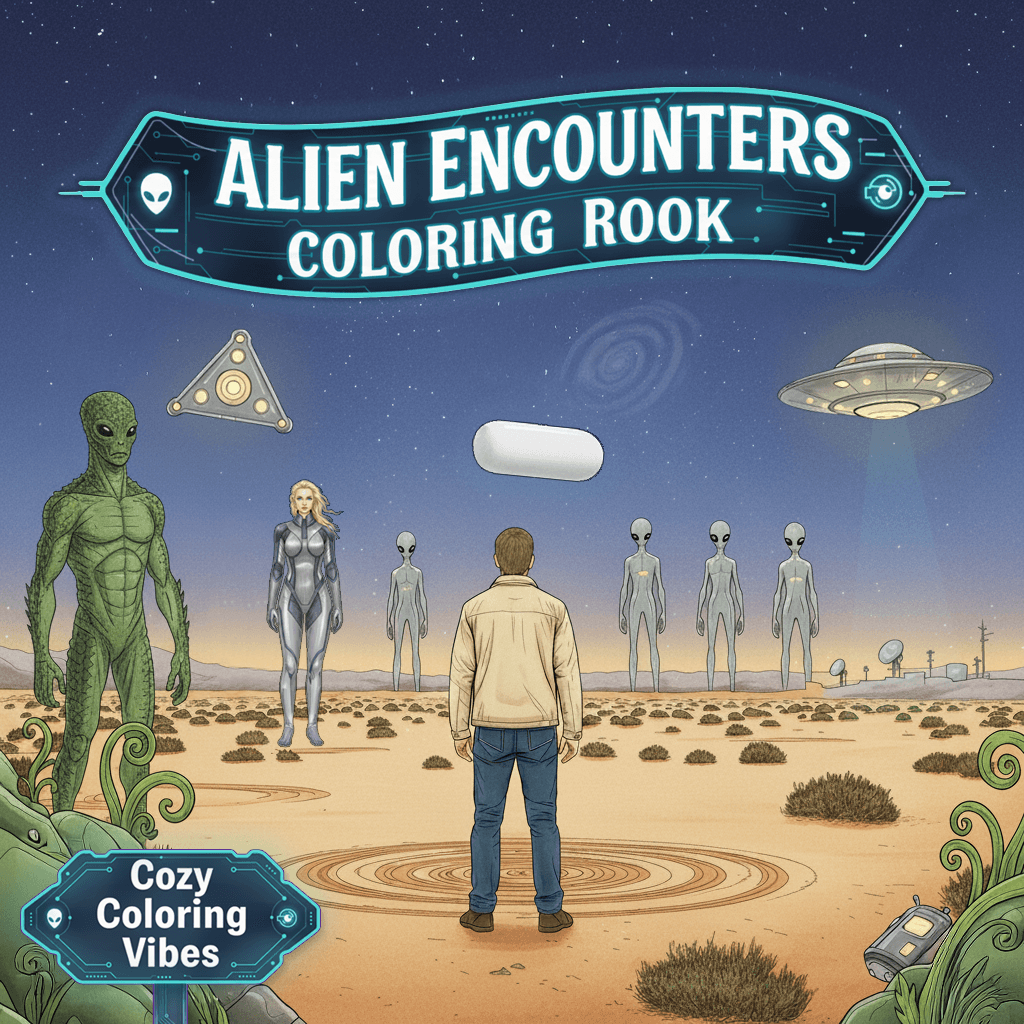 Cover of Alien Encounters Coloring Book