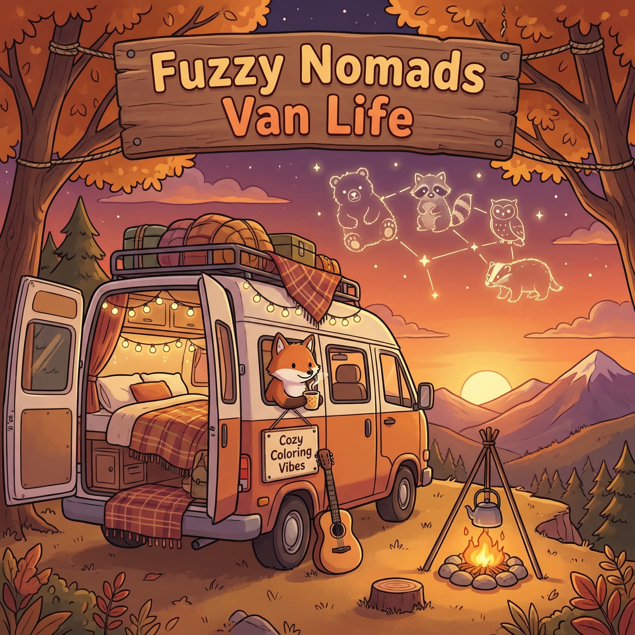 Cover of Fuzzy Nomads Van Life
