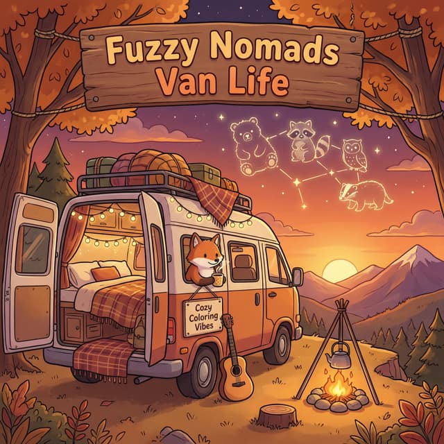 Cover of Fuzzy Nomads Van Life