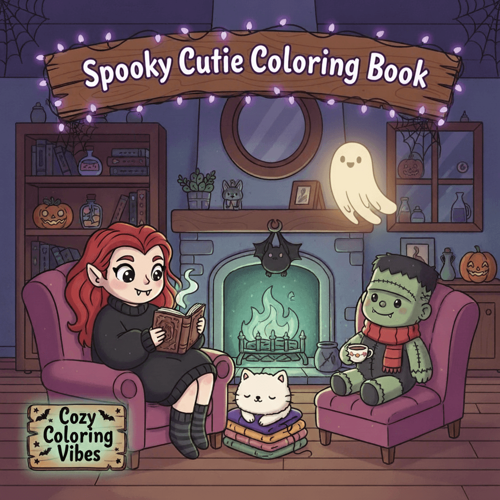 Cover of Spooky Cutie Coloring Book