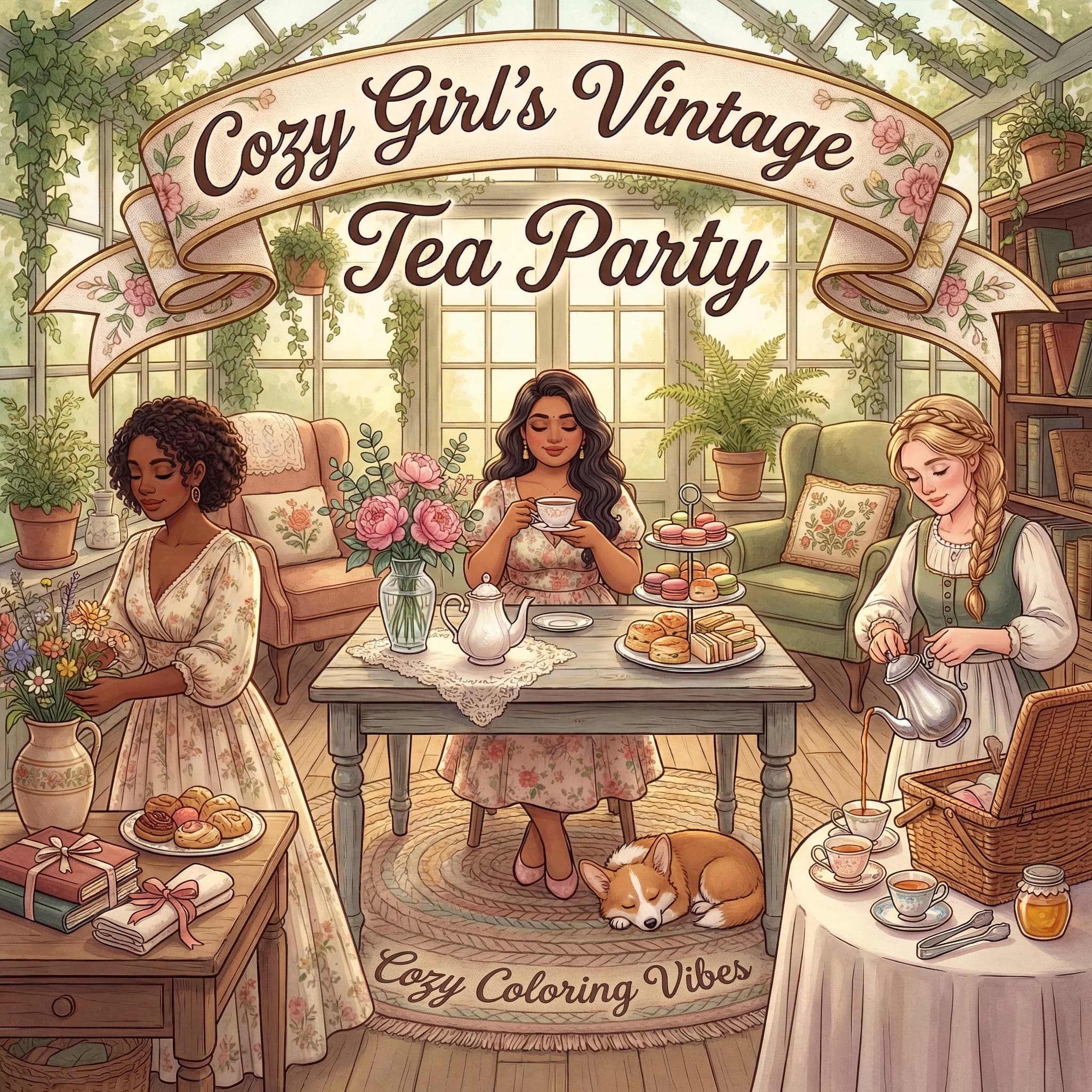 Cover of Cozy Girl's Vintage Tea Party