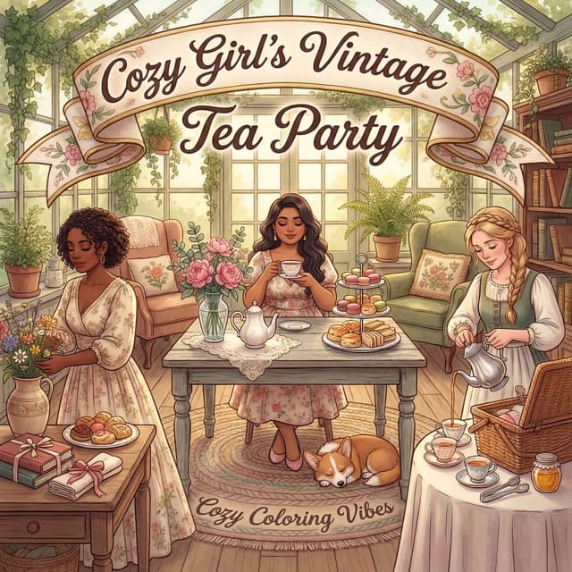 Cover of Cozy Girl's Vintage Tea Party