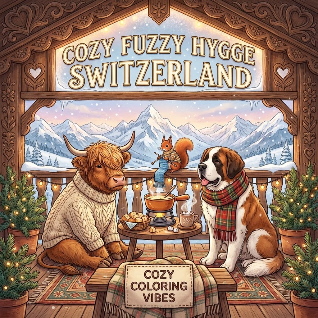 Cover of Cozy Fuzzy Hygge Switzerland