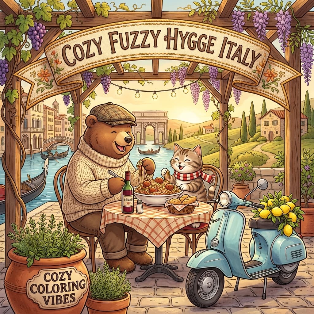 Cover of Cozy Fuzzy Hygge Italy
