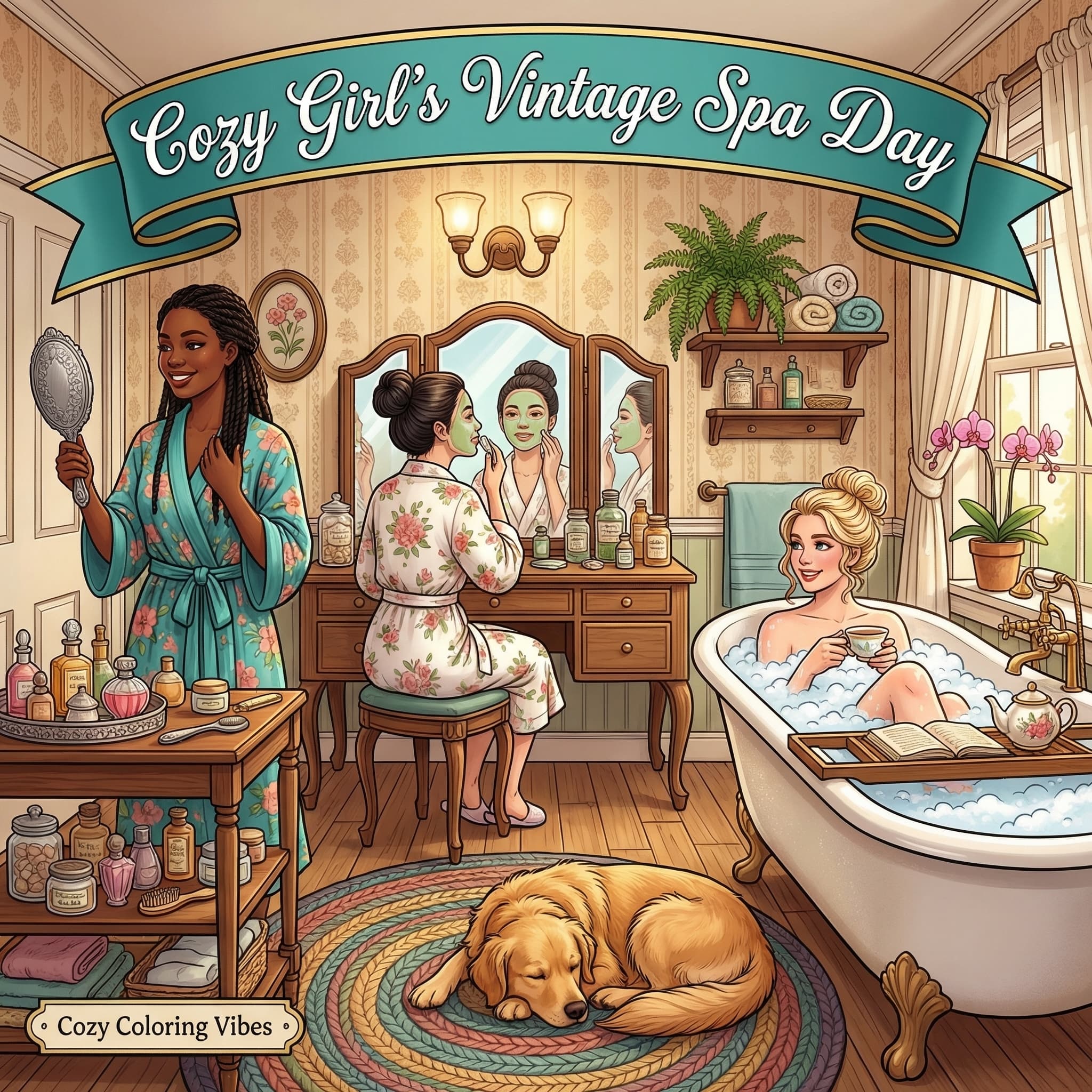 Cover of Cozy Girl’s Vintage Spa Day