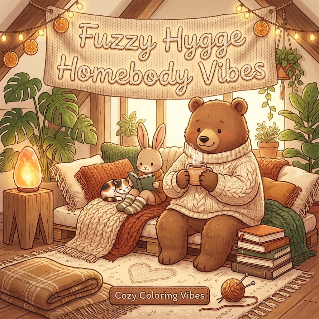 Cover of Fuzzy Hygge Homebody Vibes