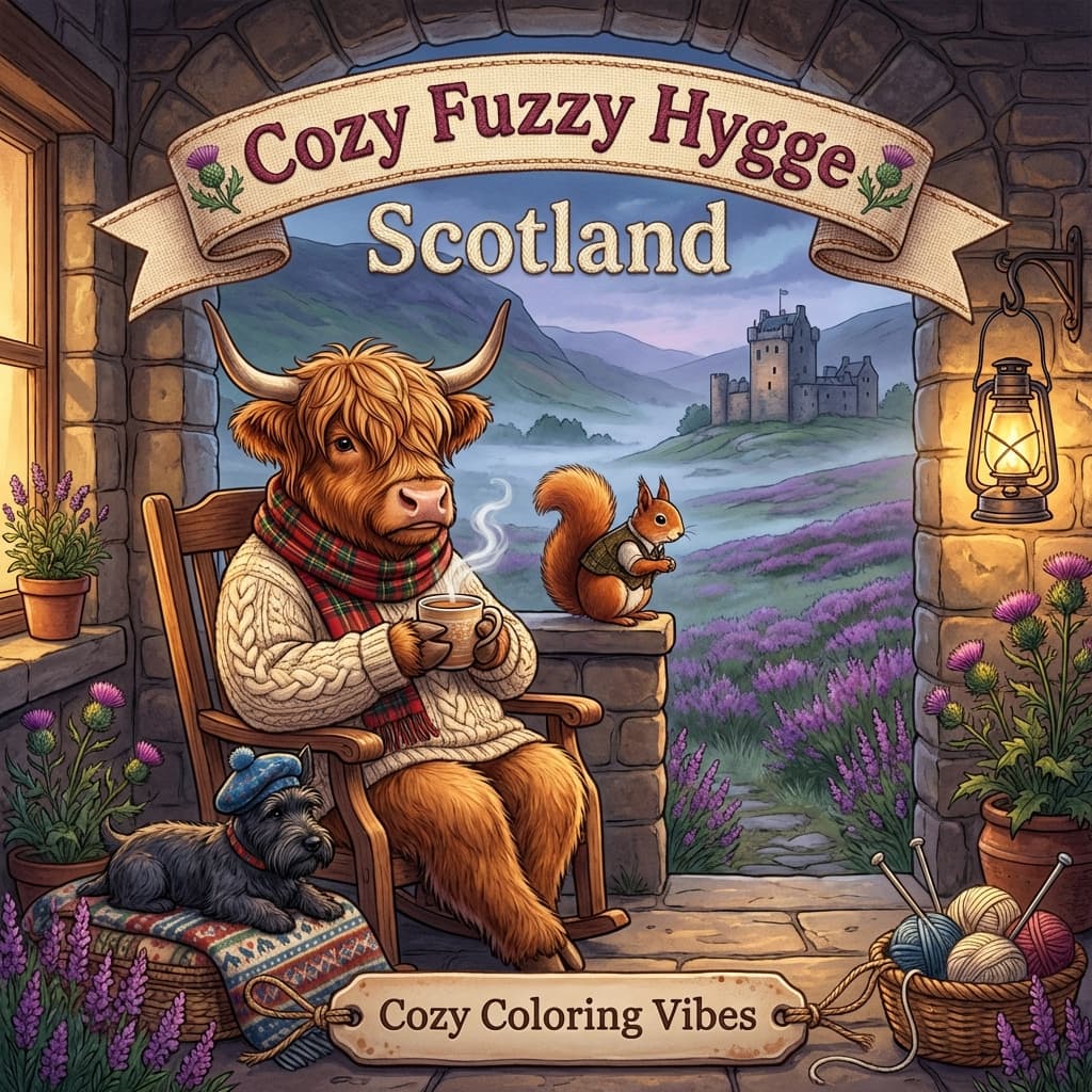 Cover of Cozy Fuzzy Hygge Scotland