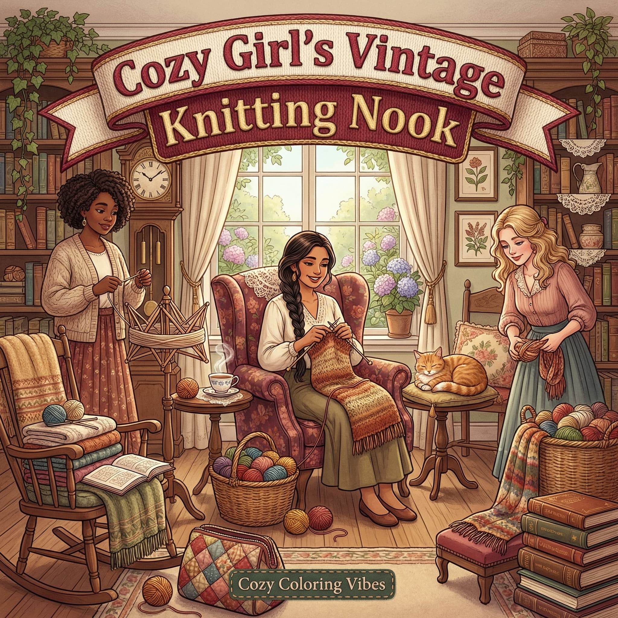 Cover of Cozy Girl’s Vintage Knitting Nook