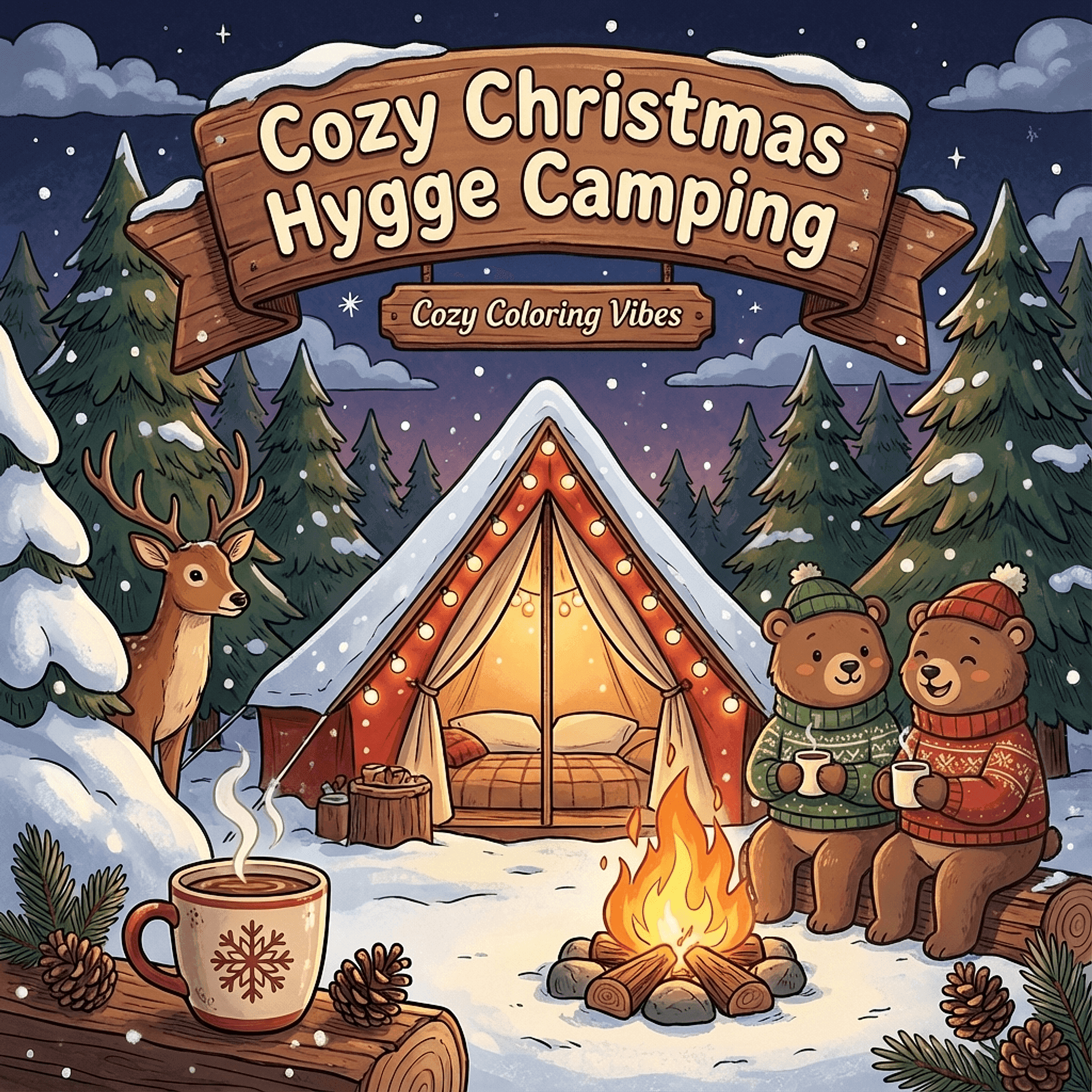 Cover of Cozy Christmas Hygge Camping