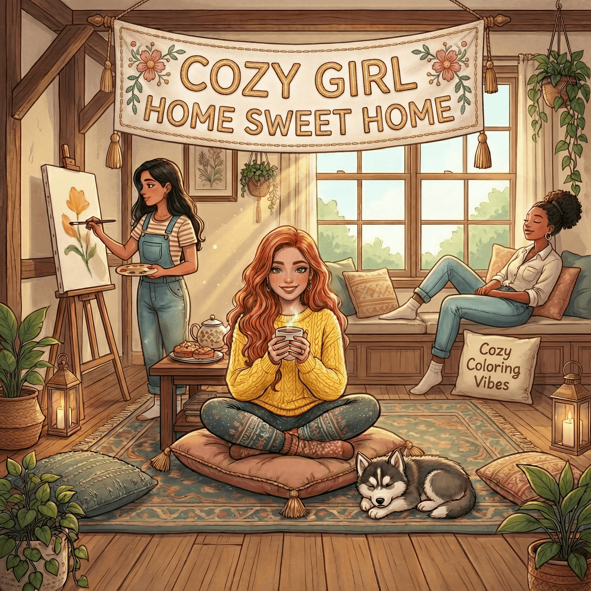 Cover of Cozy Girl Home Sweet Home