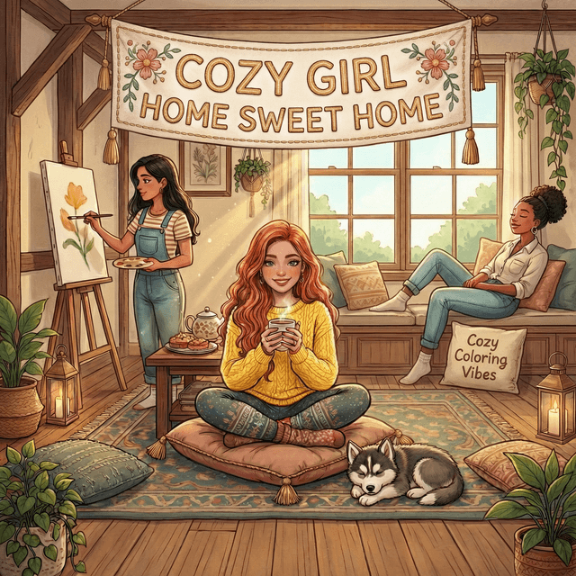 Cover of Cozy Girl Home Sweet Home