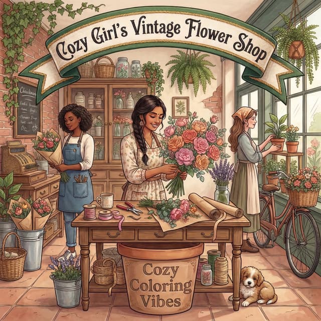 Cover of Cozy Girl's Vintage Flower Shop