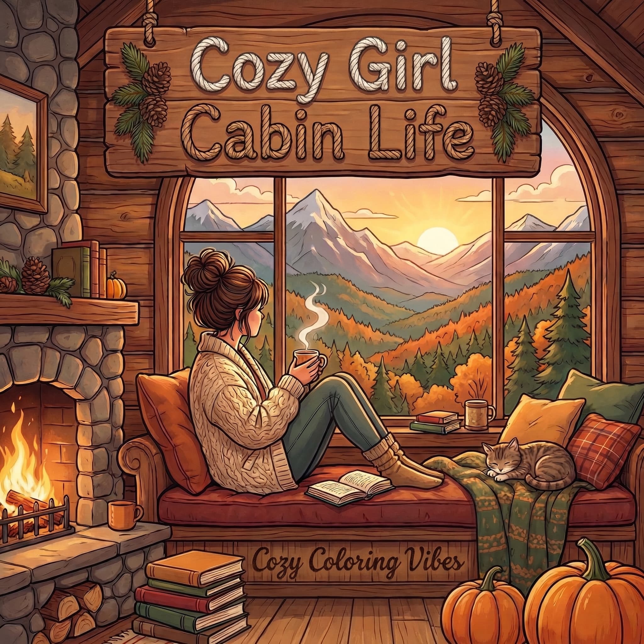 Cover of Cozy Girl Cabin Life
