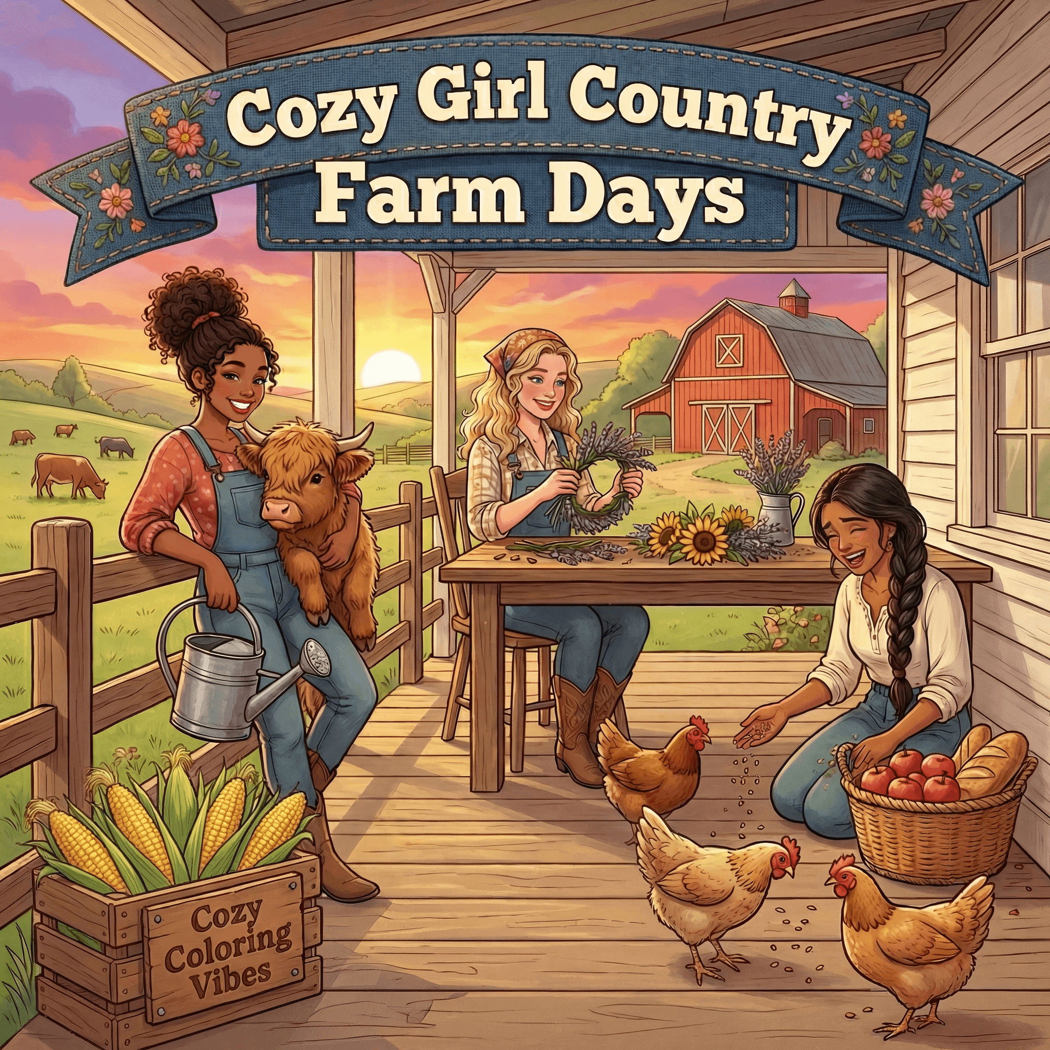 Cover of Cozy Girl Country Farm Days